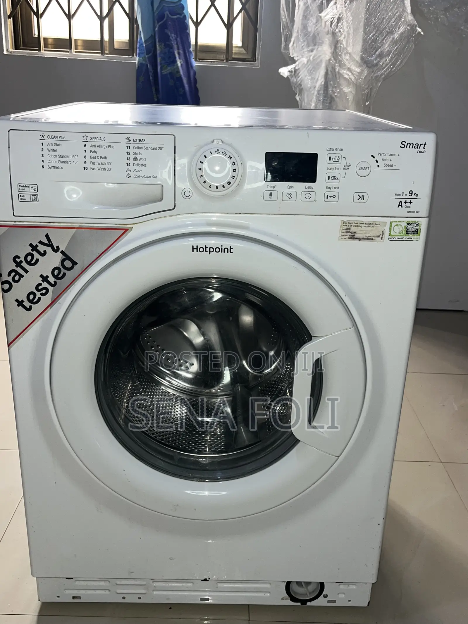 Hotpoint Wmfug 942 Uk Washing Machine – 9kg, 1400 RPM (Uk Used)