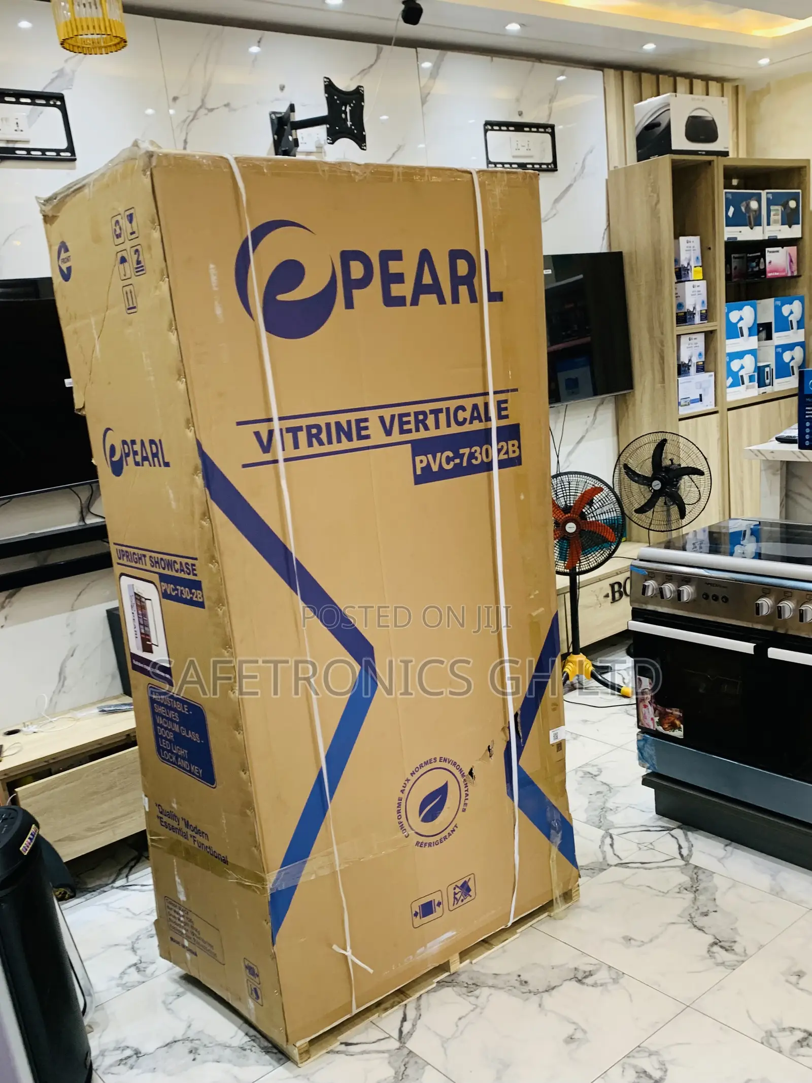 Accurate New Pearl 610liters Double Door Display Fridge PVC-730-2b