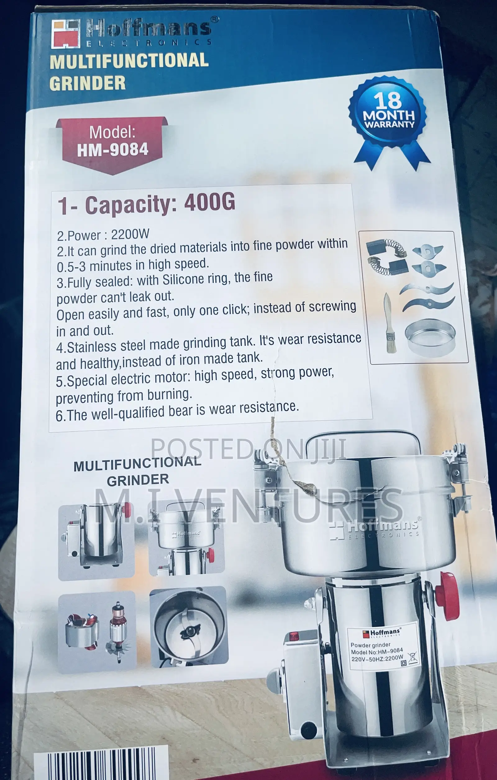Hoffmans Multifunctional Grinder – 400g | 2200w
