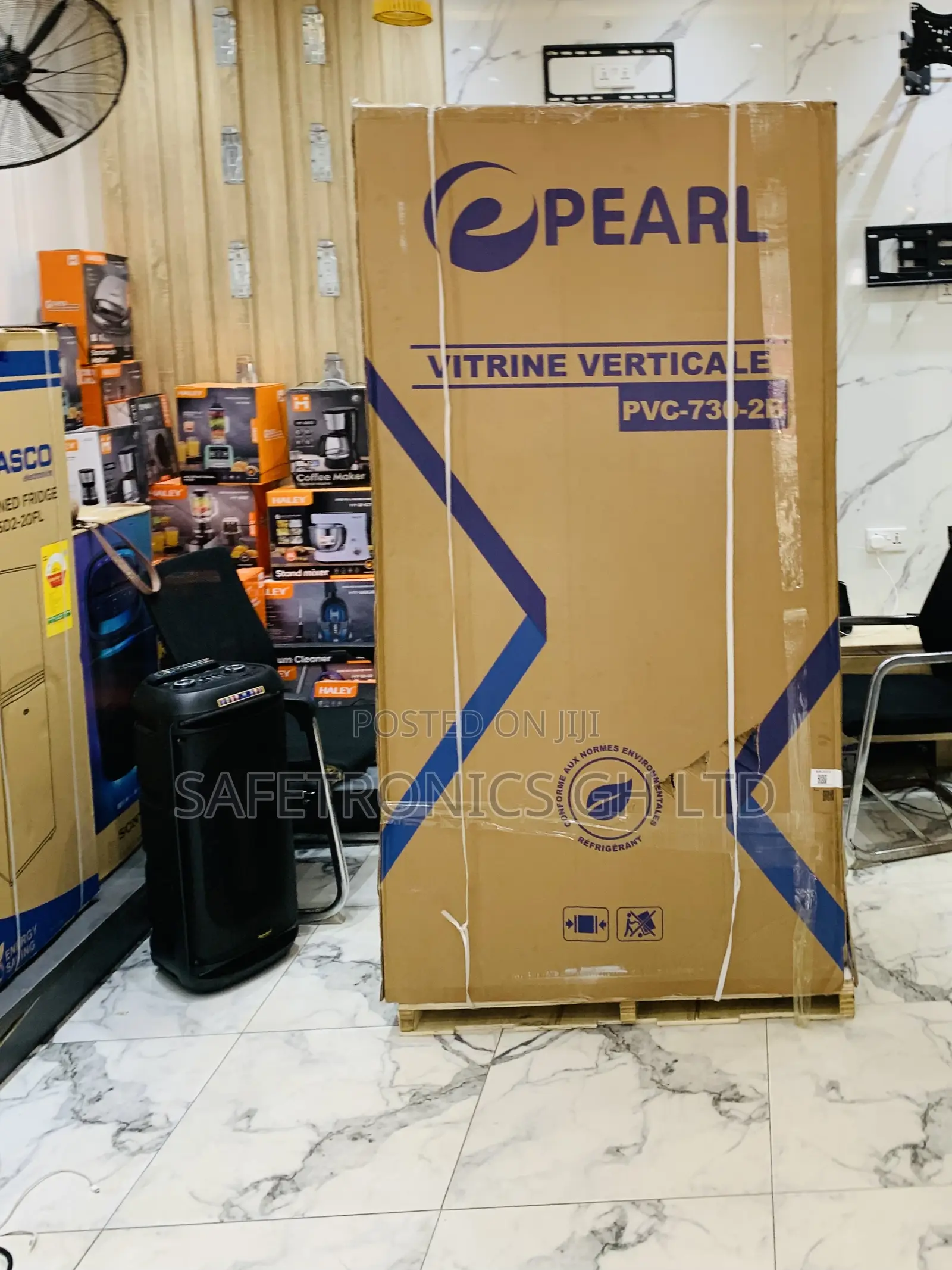 Lastest Pearl 610liters Double Door Display Fridge PVC-730-2b