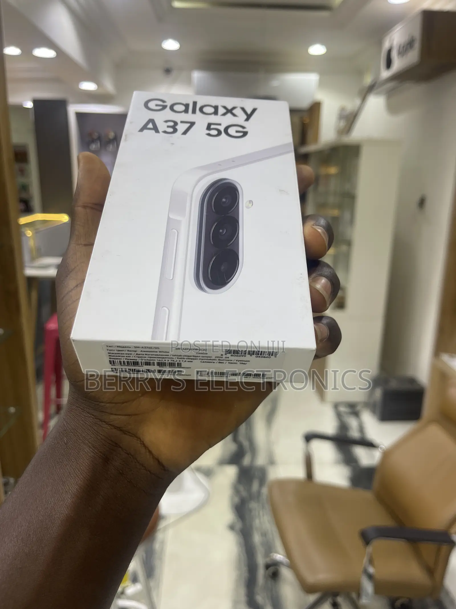 New Samsung Galaxy A37 256 GB White