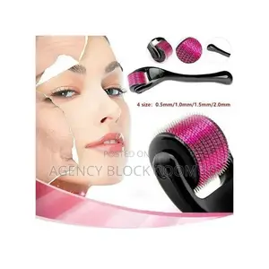 50 Pieces Derma Roller for Skin Care Treatment - Black/Purple