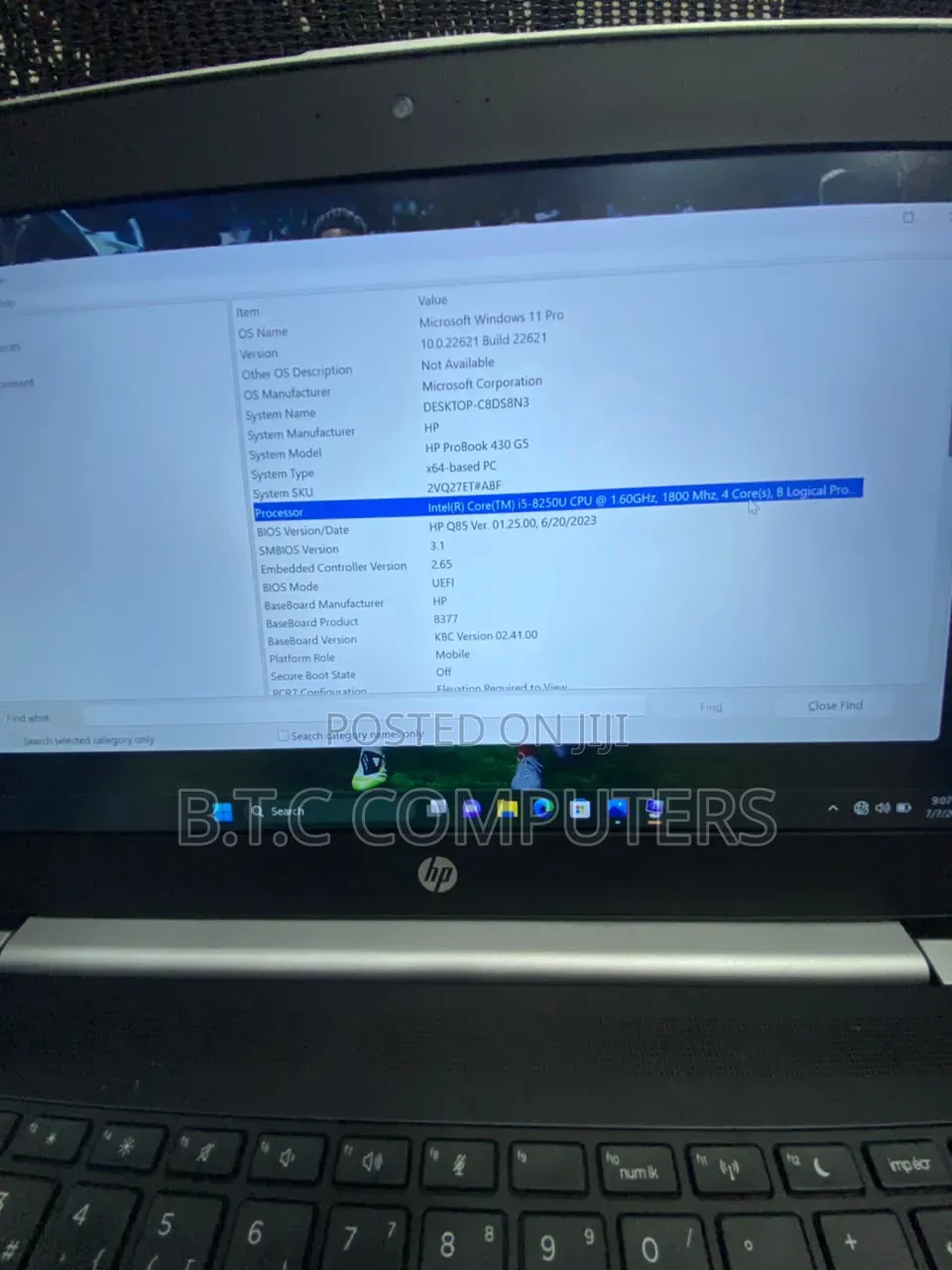 Laptop HP ProBook 430 G5 8GB Intel Core i5 SSD 256GB
