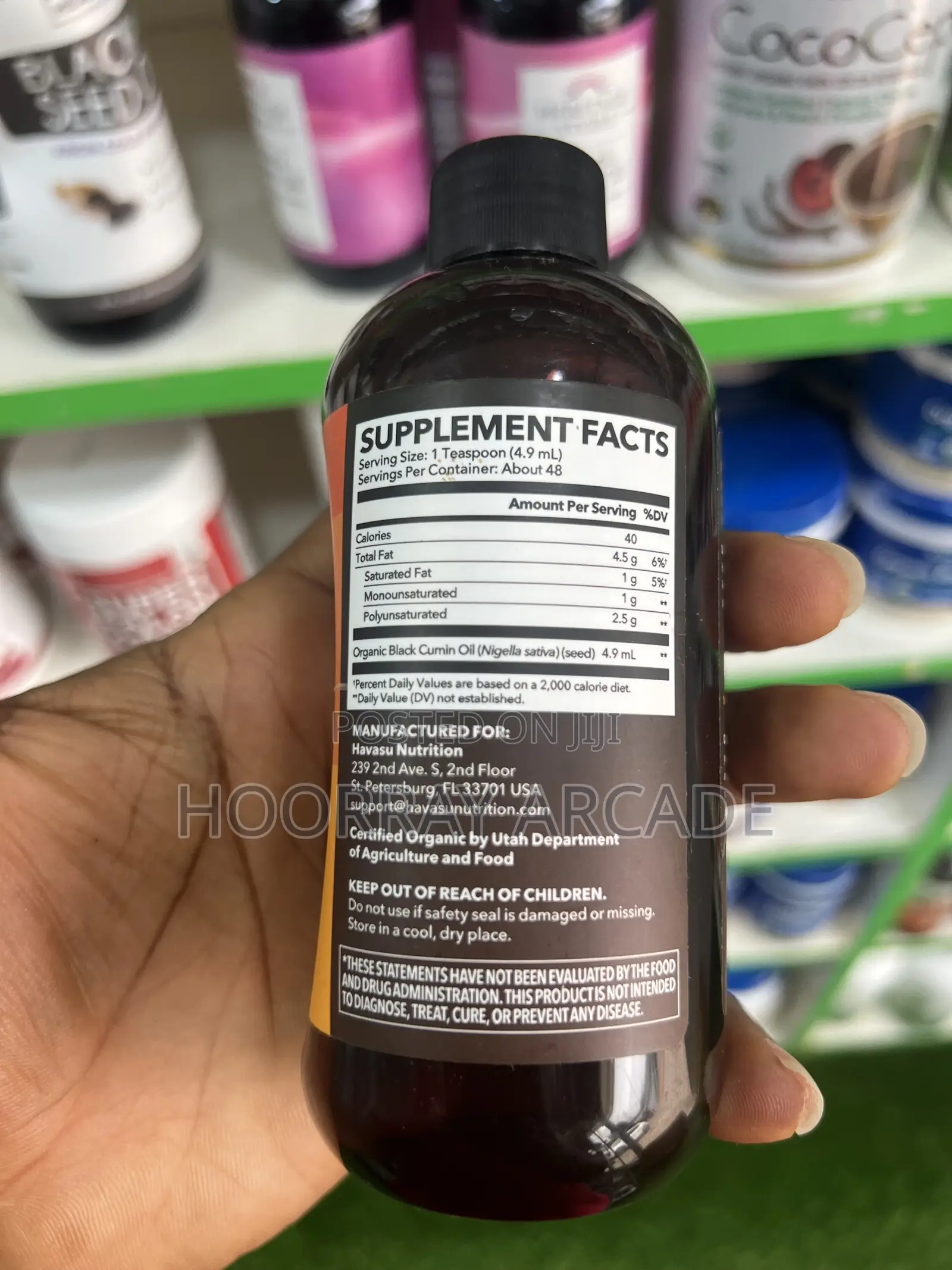 Organic Black Seed Oil - 236ml Delivery Only