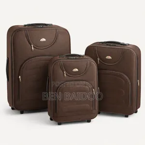 Material Fabric Travel Suitcases (3 Set)