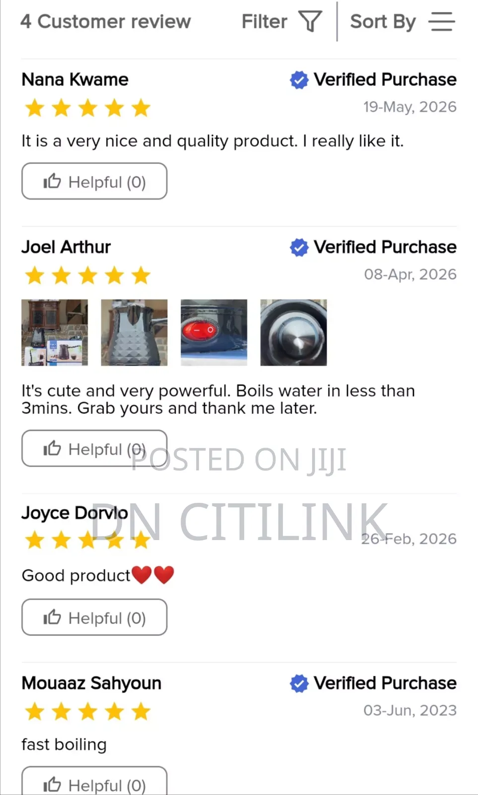 1000w 3 Cup Electric Coffee Pot 0.25l Sp-1004