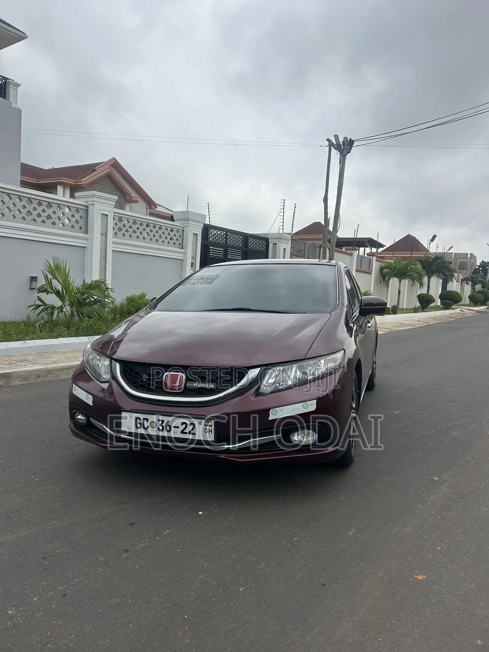 Honda Civic EX-L 4dr Sedan (1.8L 4cyl CVT) 2015 Burgundy
