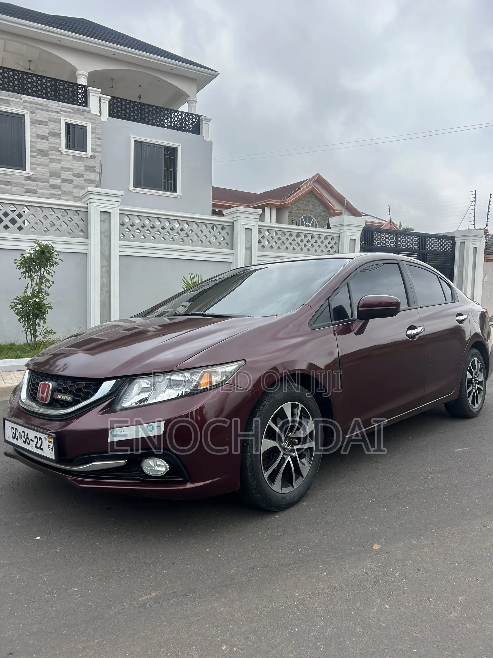 Honda Civic EX-L 4dr Sedan (1.8L 4cyl CVT) 2015 Burgundy