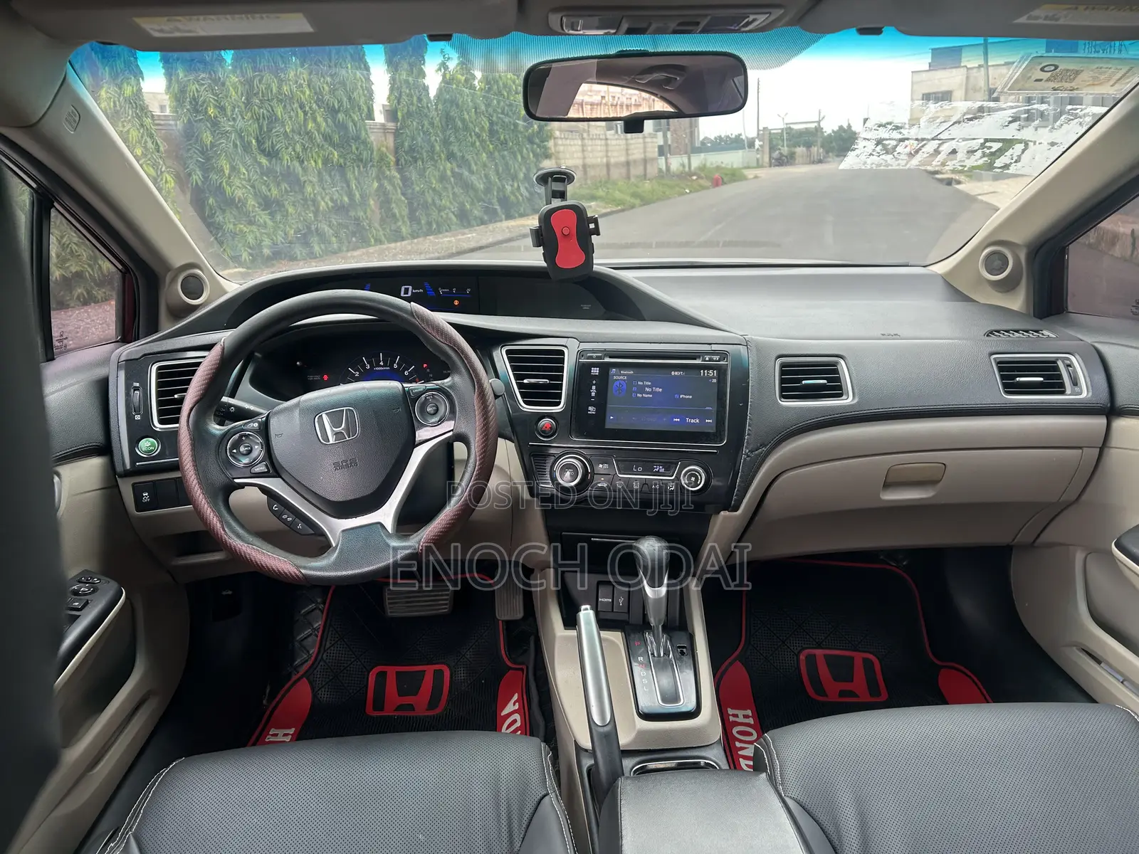 Honda Civic EX-L 4dr Sedan (1.8L 4cyl CVT) 2015 Burgundy