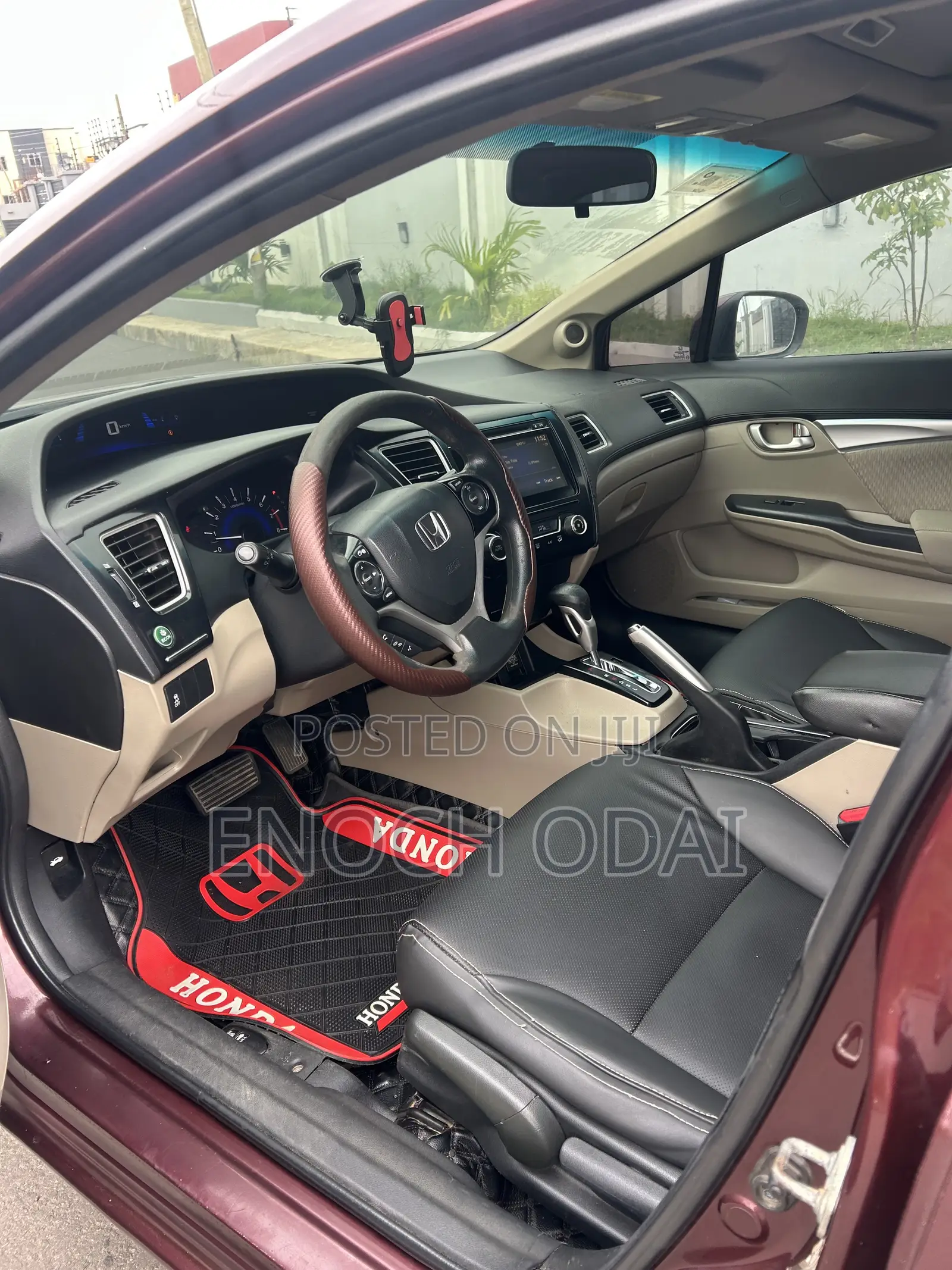 Honda Civic EX-L 4dr Sedan (1.8L 4cyl CVT) 2015 Burgundy