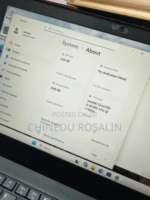 Laptop Lenovo ThinkPad T480 8GB Intel Core i5 SSD 256GB