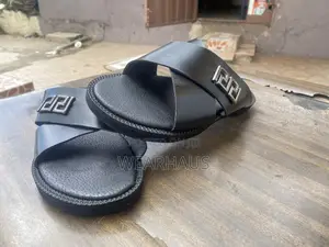 Classic Black Males Slippers