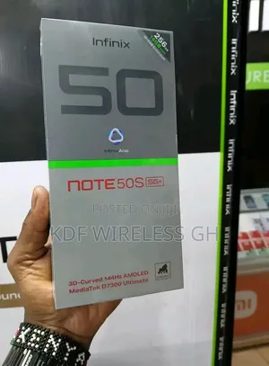 New Infinix Note 50s 256 GB Black