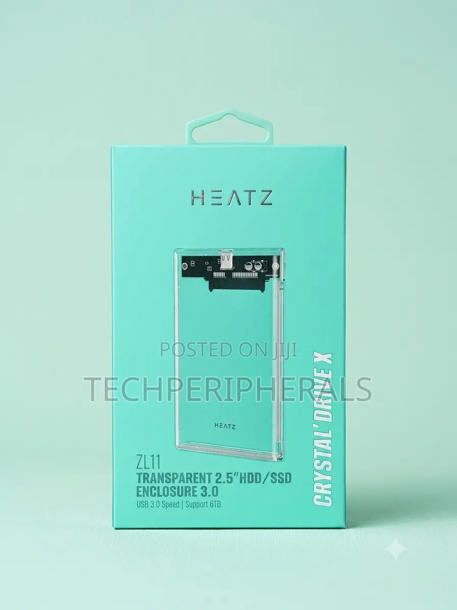 Heatz Crystal Drive X Zl11 Transparent HDD/SSD Enclosure