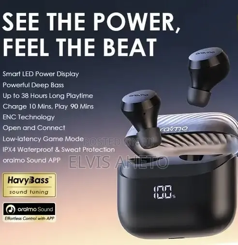 Oraimo Airbuds 4 Enc Wireless Earbuds – Brand New