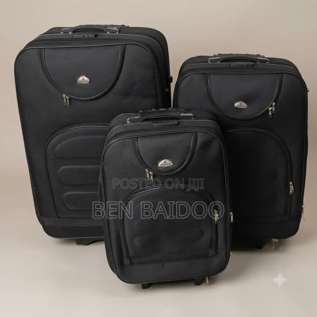 Travel Suitcase 3-Pieces (Fabric)