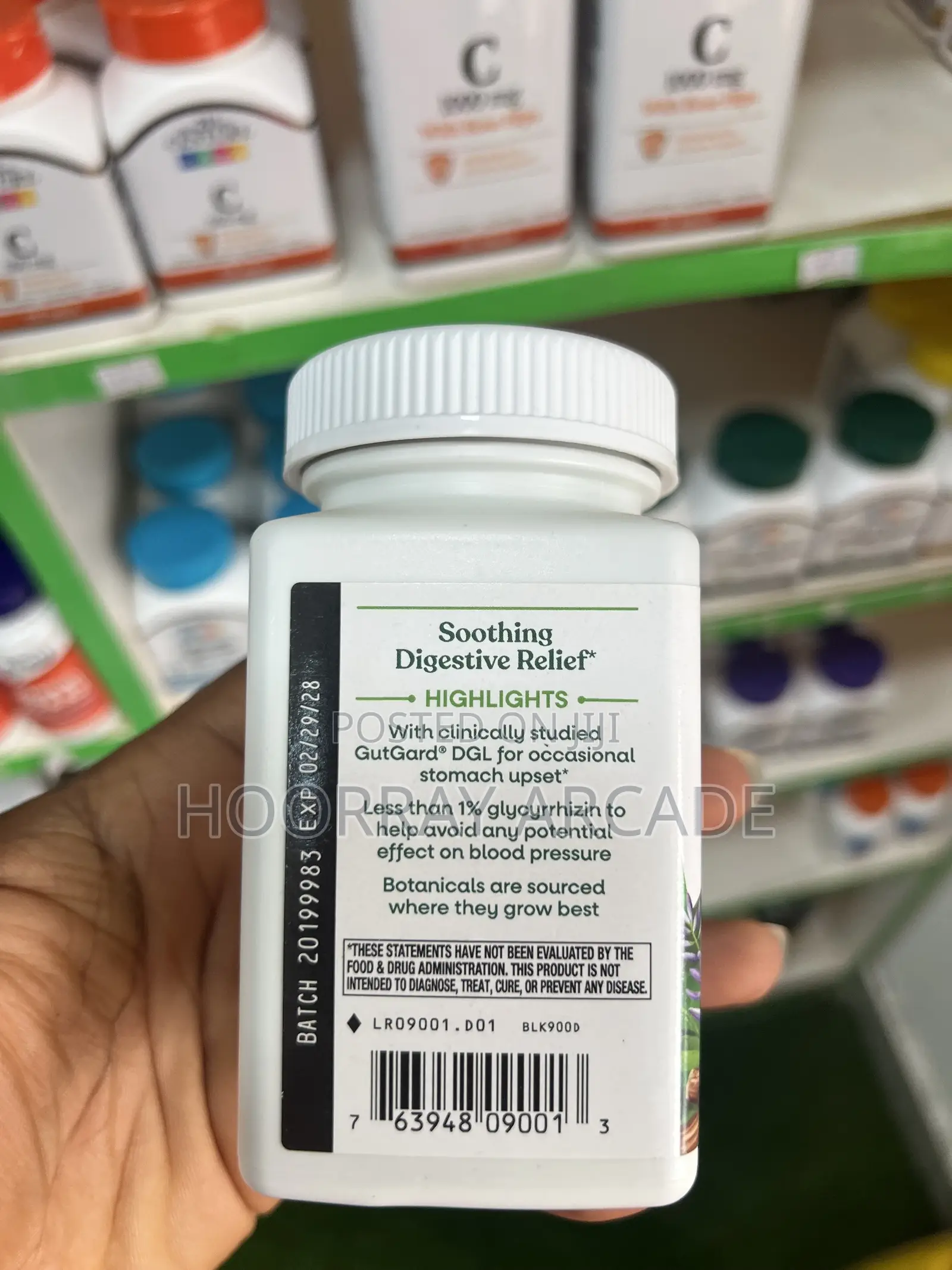 DGL Deglycyrrhizinated Licorice Extract - 100 Tablets Delivery Only