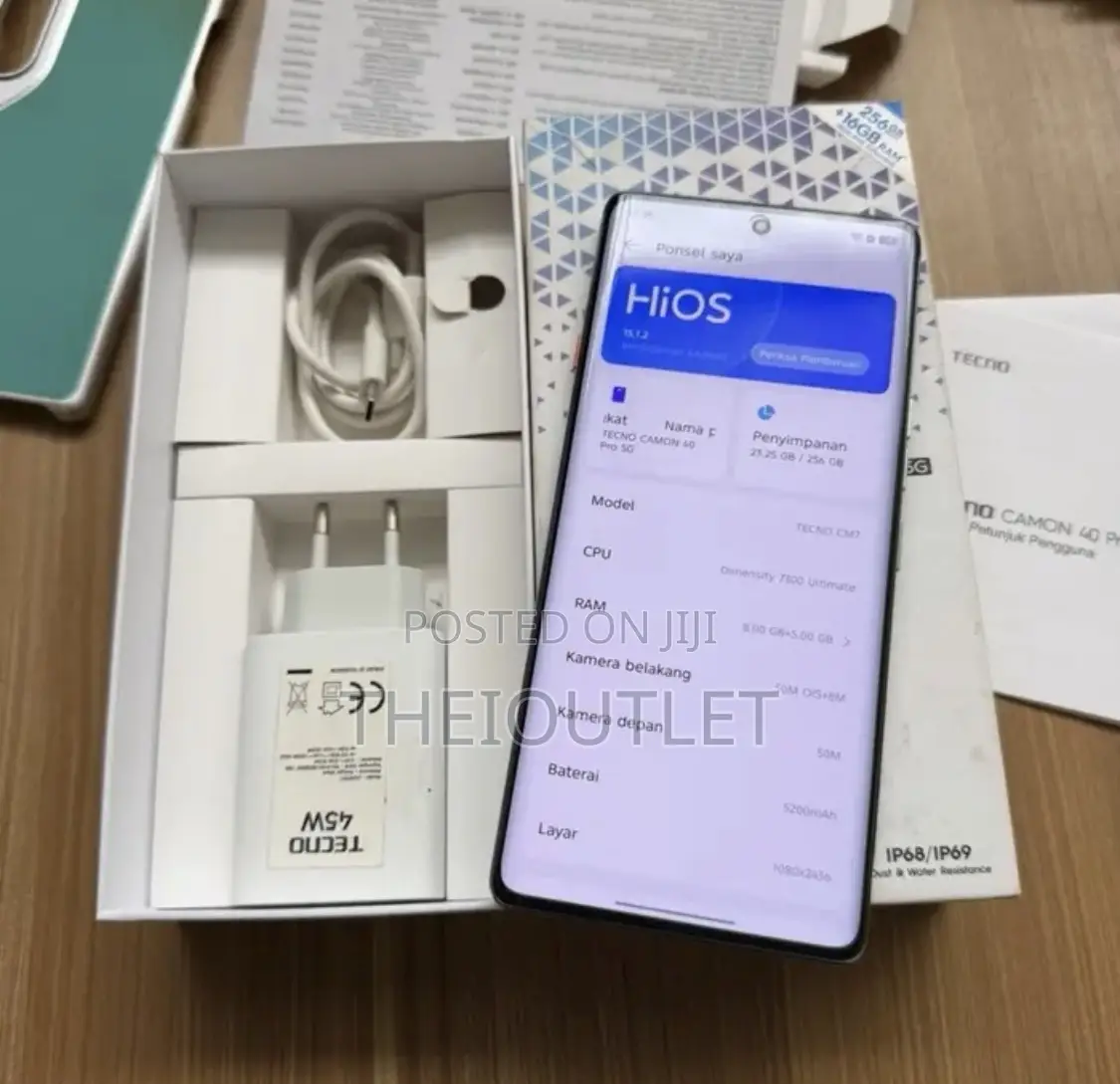New Tecno Camon 40 256 GB Gray
