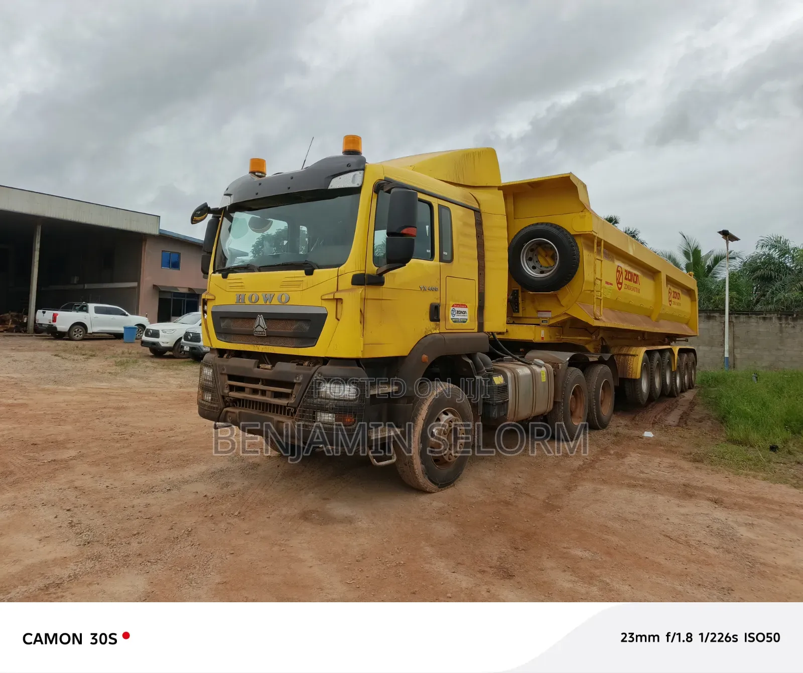 Howo Tipper Truck Trailer 2005 Yellow