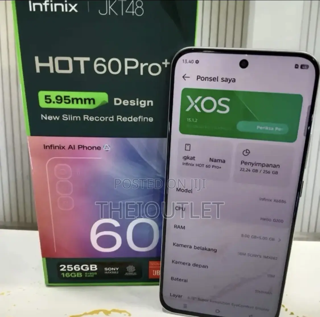 New Infinix Hot 60 Pro+ 256 GB Silver