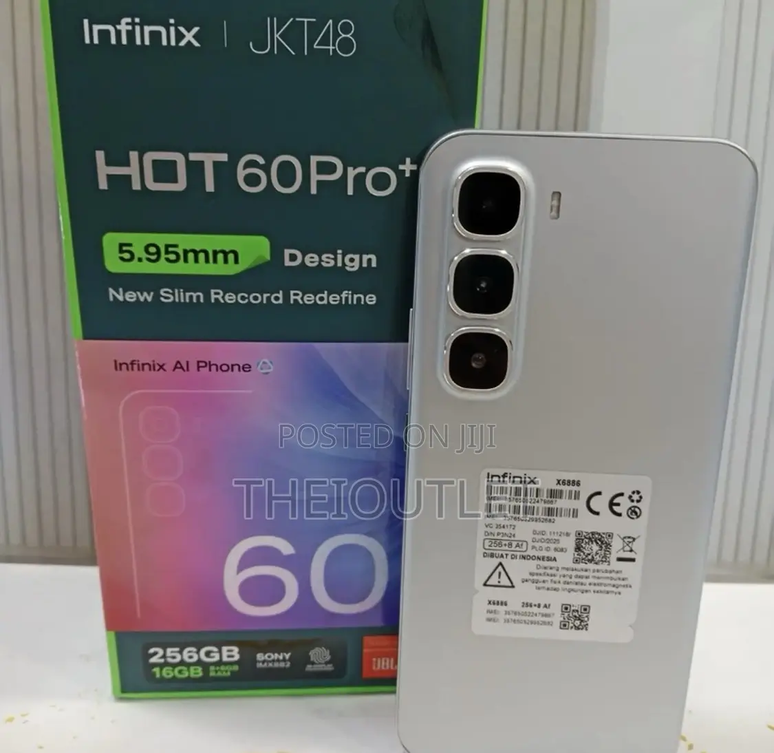 New Infinix Hot 60 Pro+ 256 GB Silver