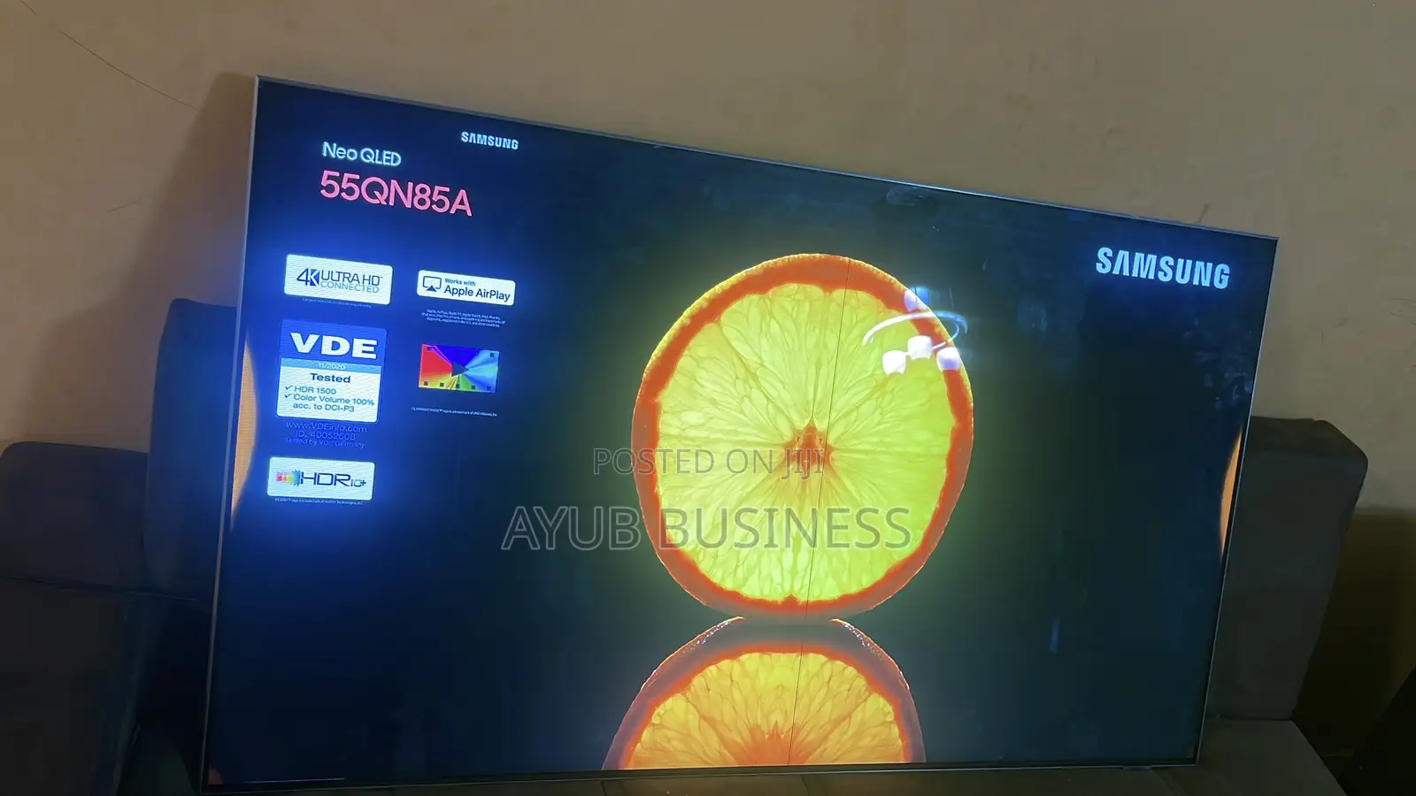 Samsung 55” Qled Smart Tv –Excellent Condition