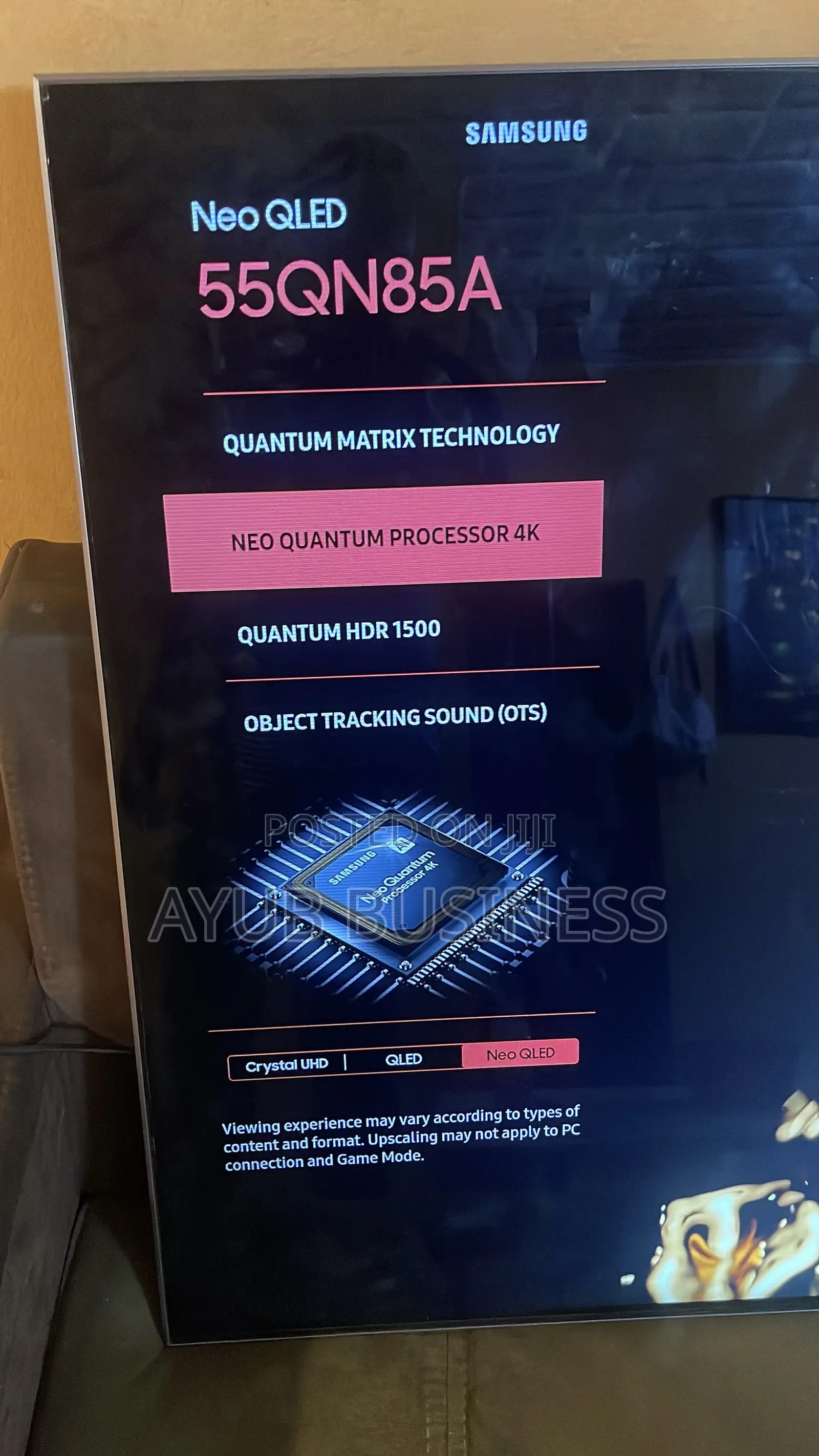 Samsung 55” Qled Smart Tv –Excellent Condition