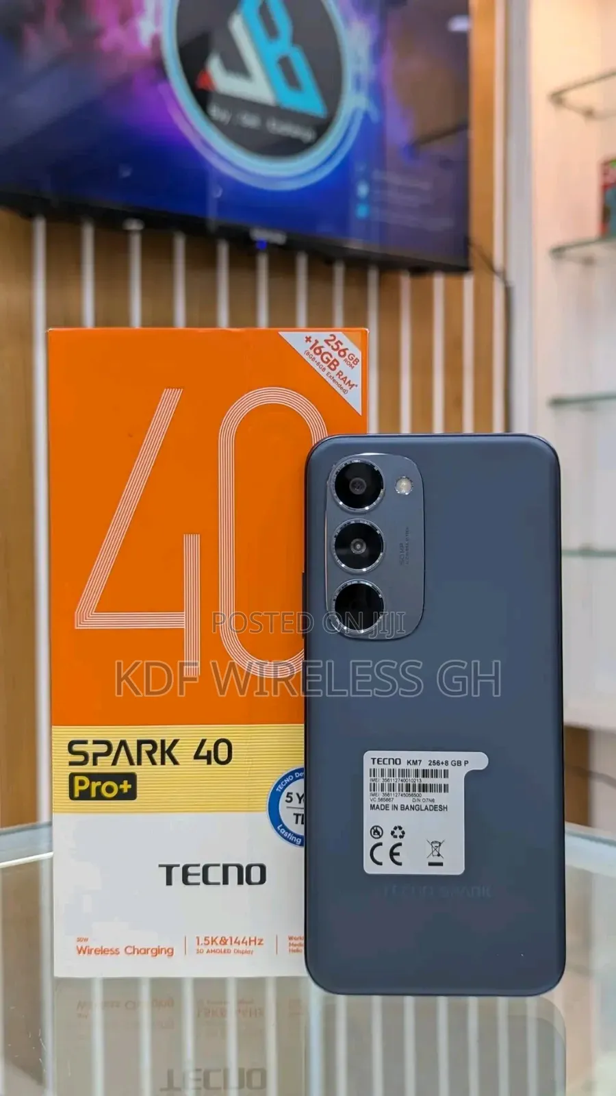 New Tecno Spark 40 Pro+ 256 GB Black