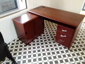 Brown L Shaped Desk