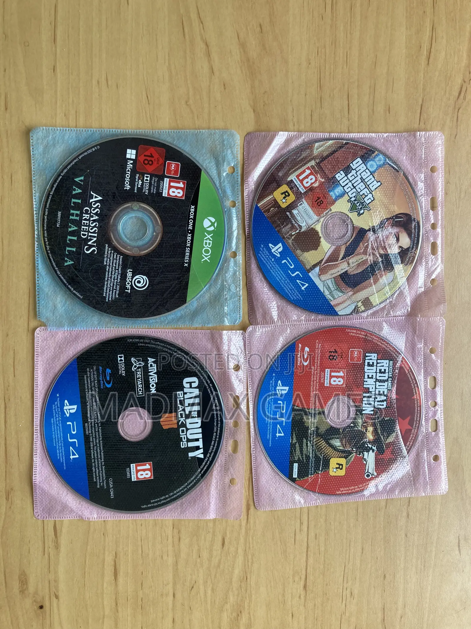 Ps4 Game Discs