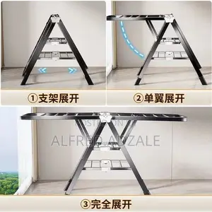 Metallic Foldable Clothes Drying Rack