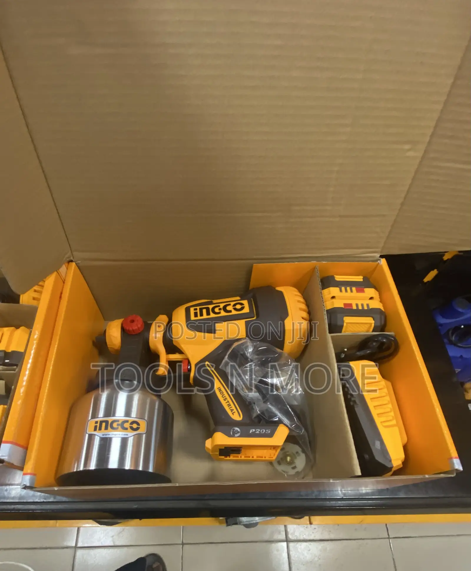 Ingco Cordless Spray Gun (Metal Can With 2 Batteries)