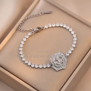 Silver Snow Flower Bracelet