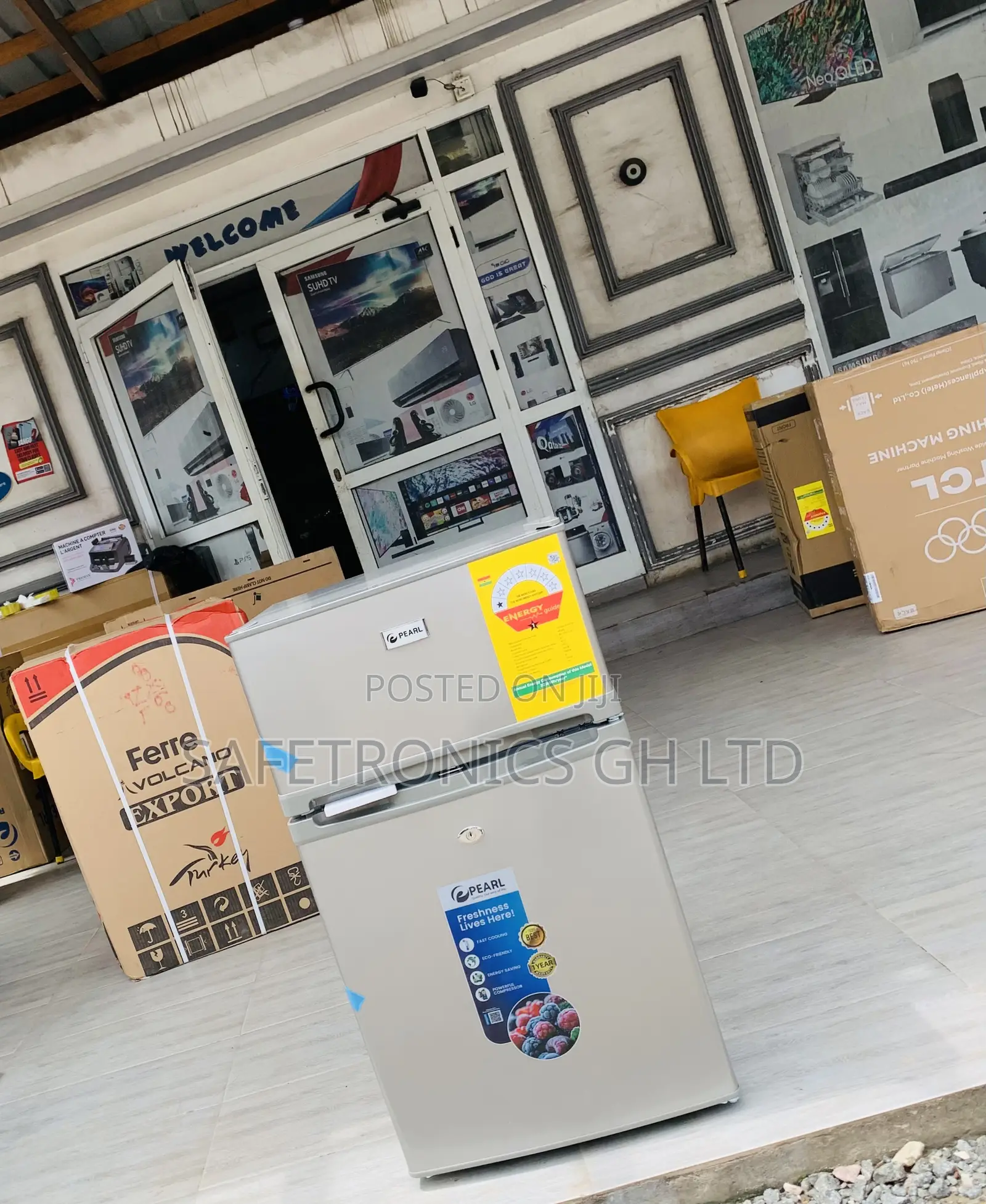 Exclusive Grey Pearl Pf-235t-1a Double-Door Fridge