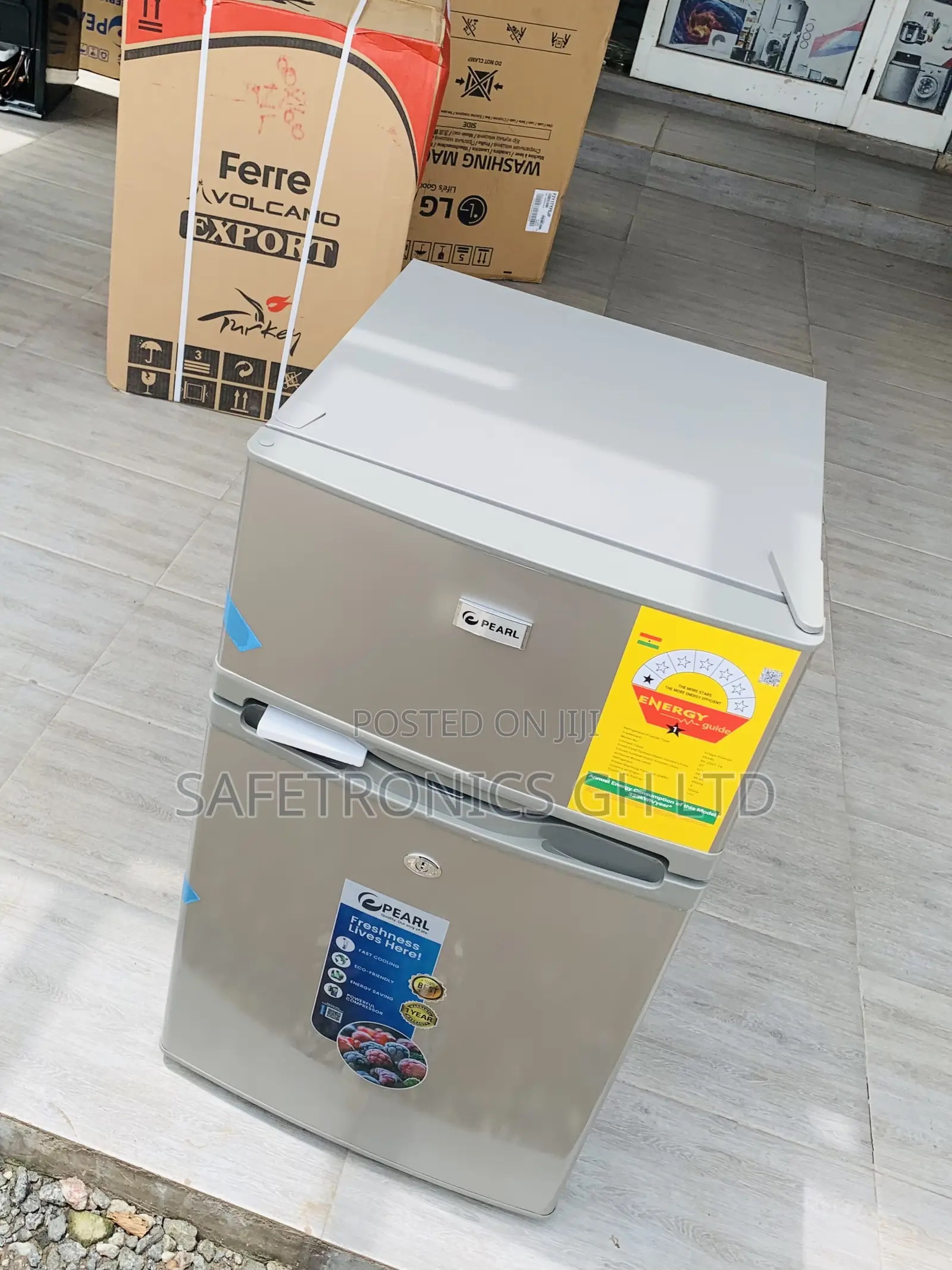 Newly Bulky Pearl Pf-235t-1a Double-Door Fridge
