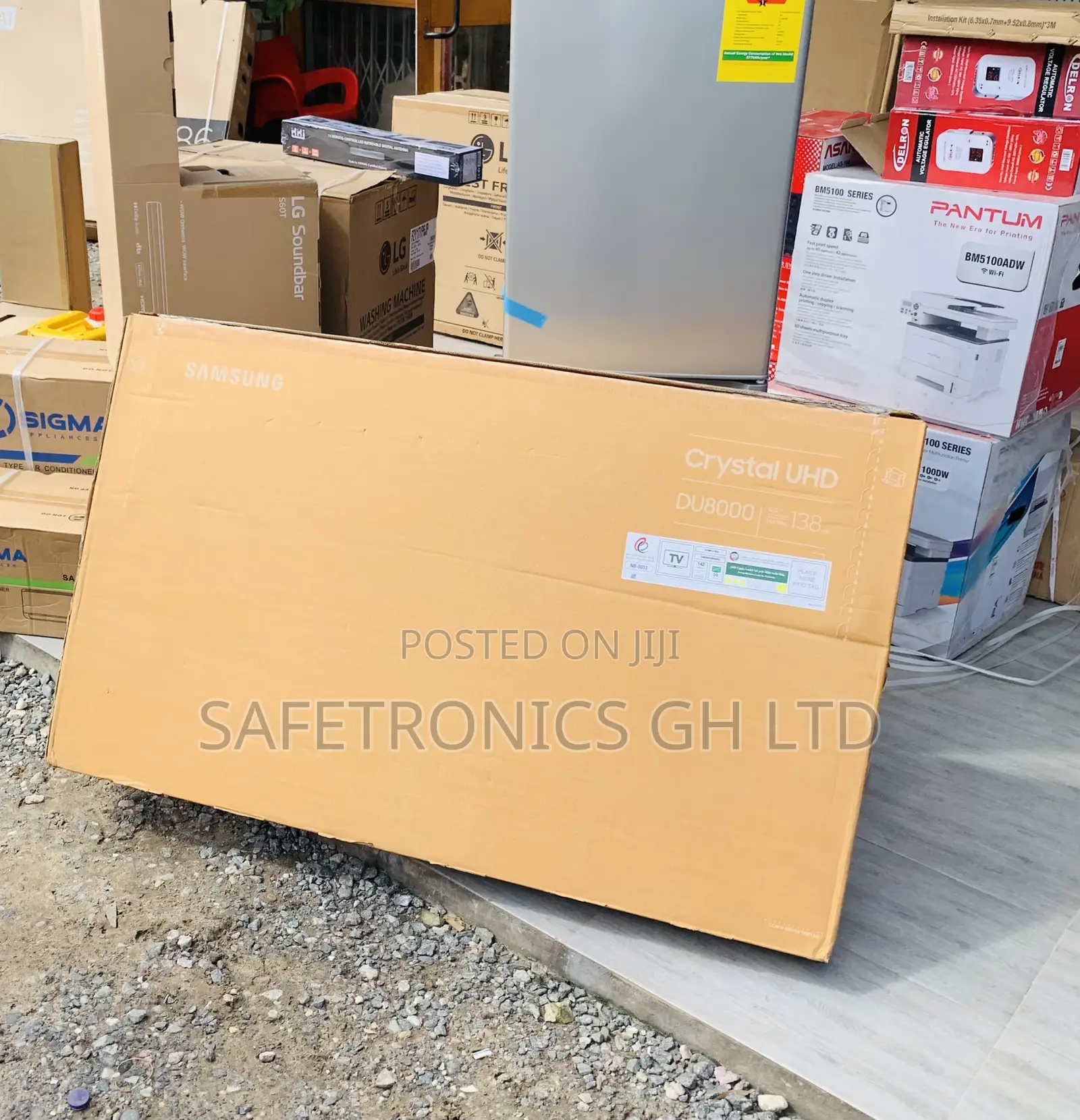 Frameless Sleek Samsung 55 Inch Crystal Uhd Du8000 Os Smart Tv