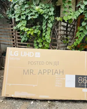 Super Adorable Lg 86” Uhd Smart Screen Television(Black).