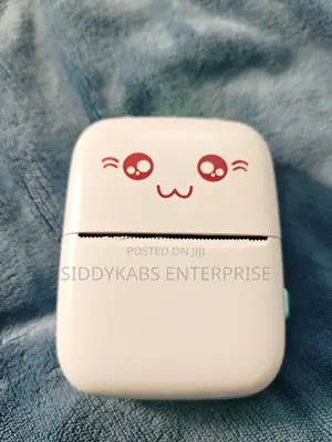 Rechargeable Portable Mini Printer With 5 Rolls Paper