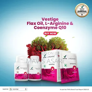 Vestige Flax Oil + L-arginine + Coenzyme Q10