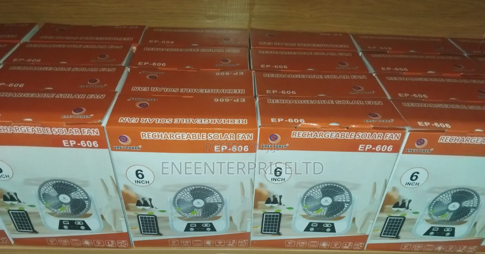 Rechargeable Solar Fan