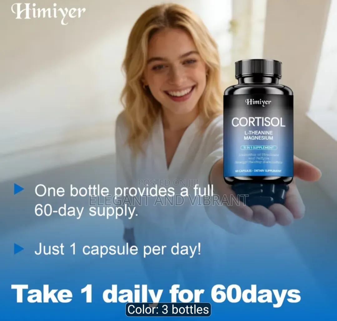 Cortisol Balance With Rhoda Rosea,Ginseng,Ginkgo, Vitamin B6,B12 C