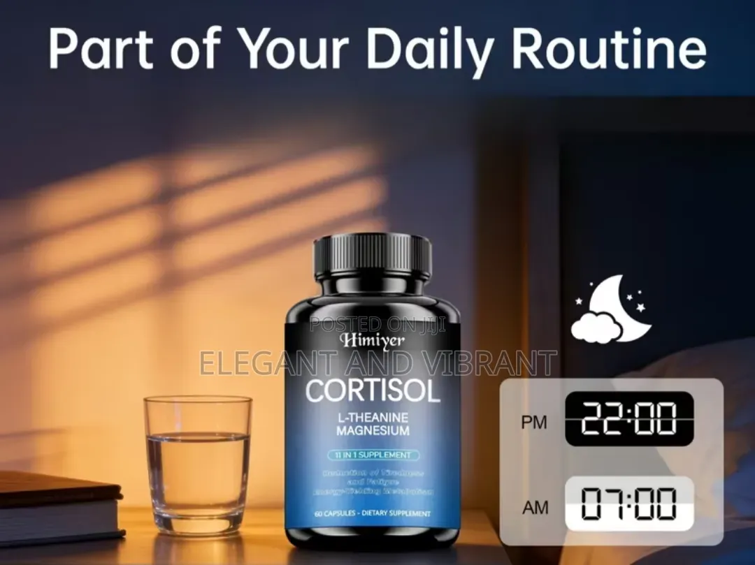 Cortisol Balance With Rhoda Rosea,Ginseng,Ginkgo, Vitamin B6,B12 C