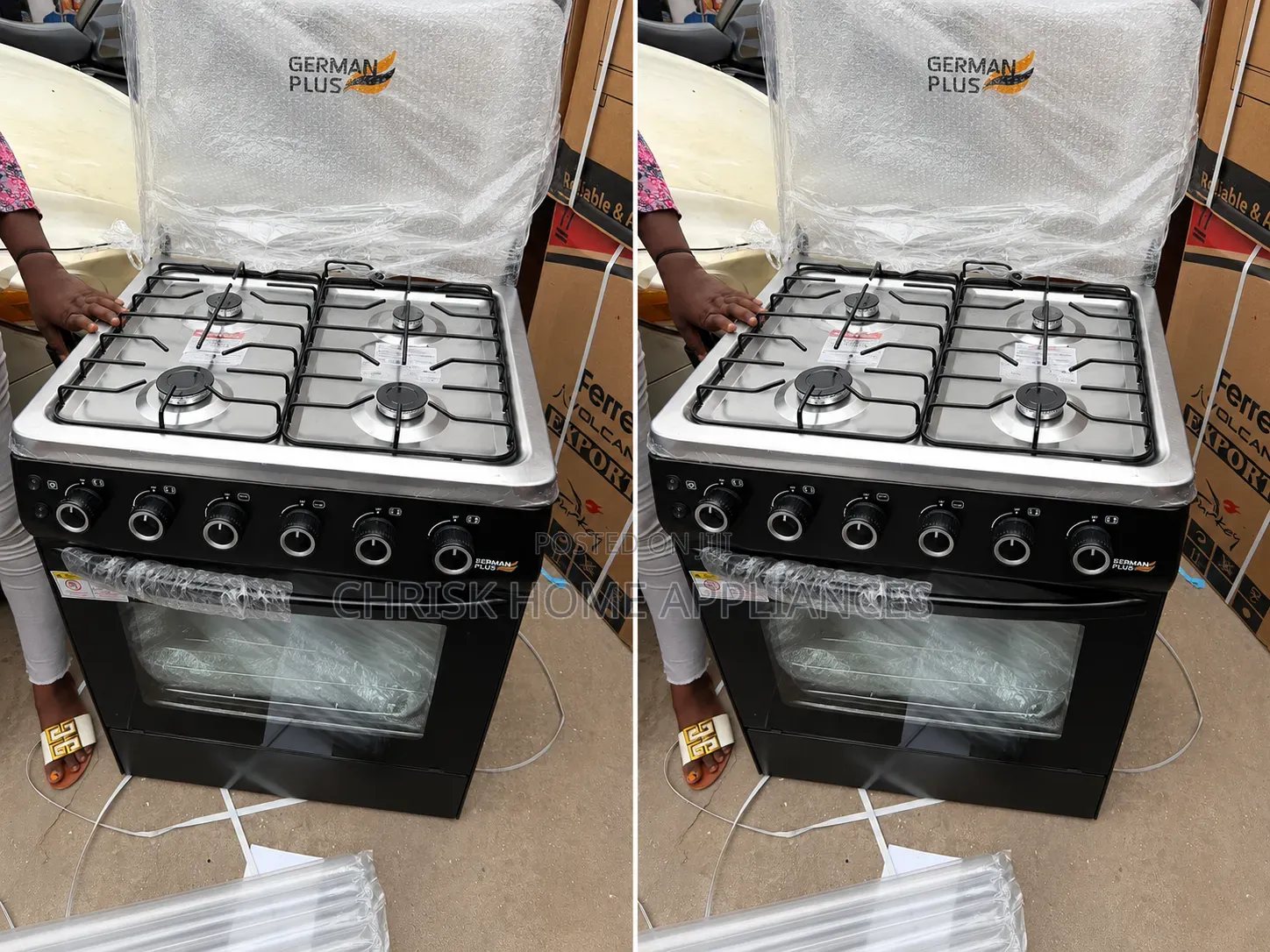 German Plus 60×60 Gas Cooker – Brand New