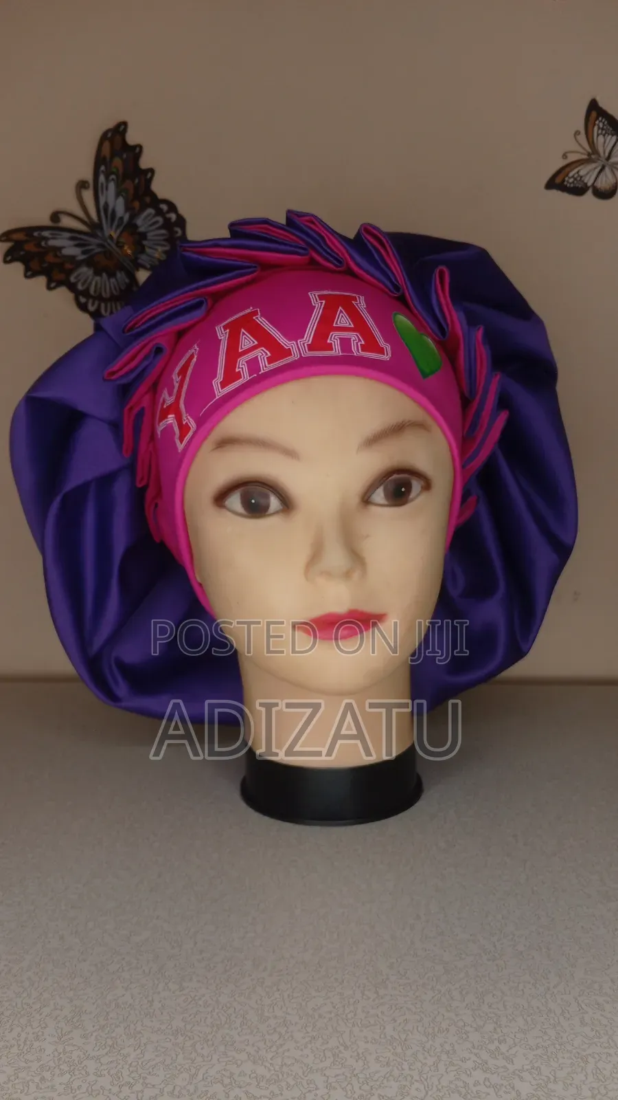 3 in 1 Hair Bonnet With Names