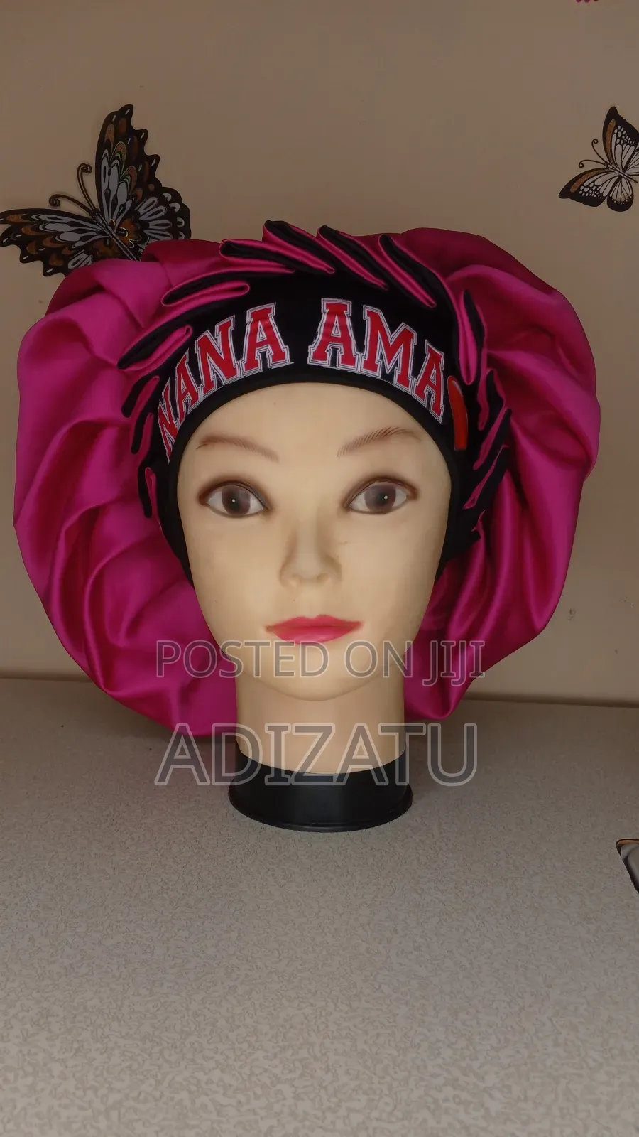 3 in 1 Hair Bonnet With Names