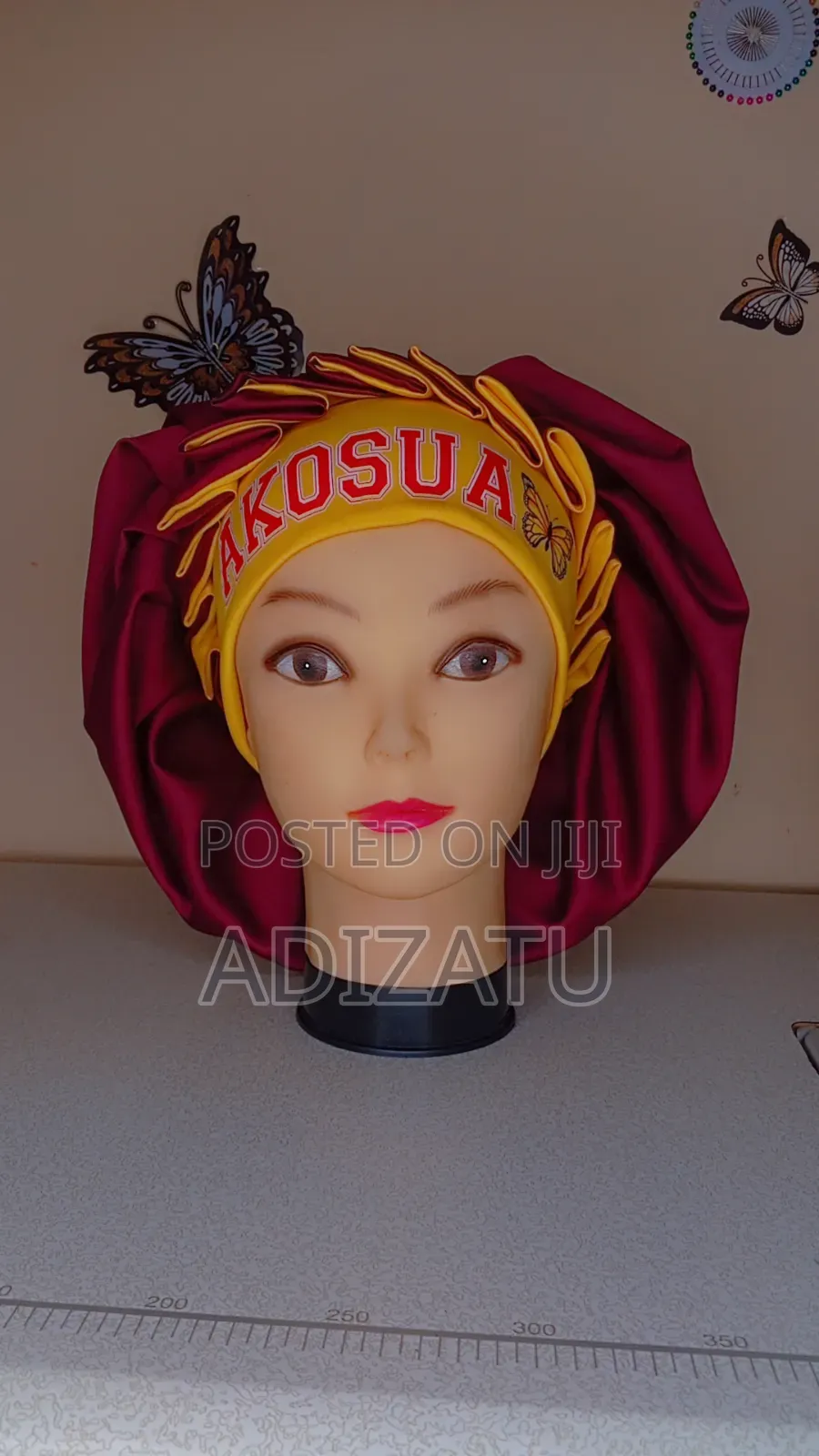 3 in 1 Hair Bonnet With Names