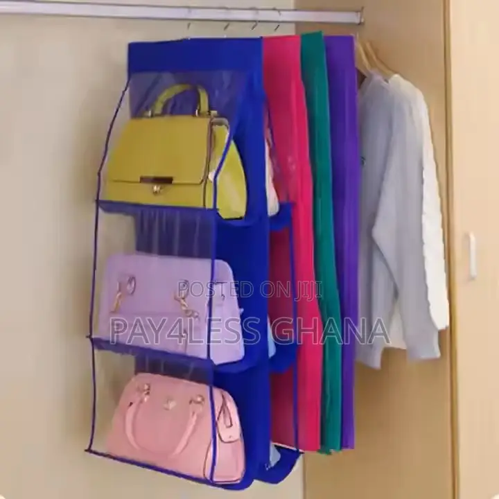 6 Pocket Hanging Handbag Organizer