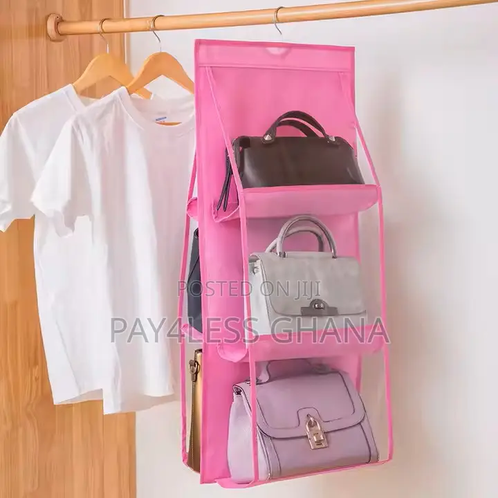 6 Pocket Hanging Handbag Organizer
