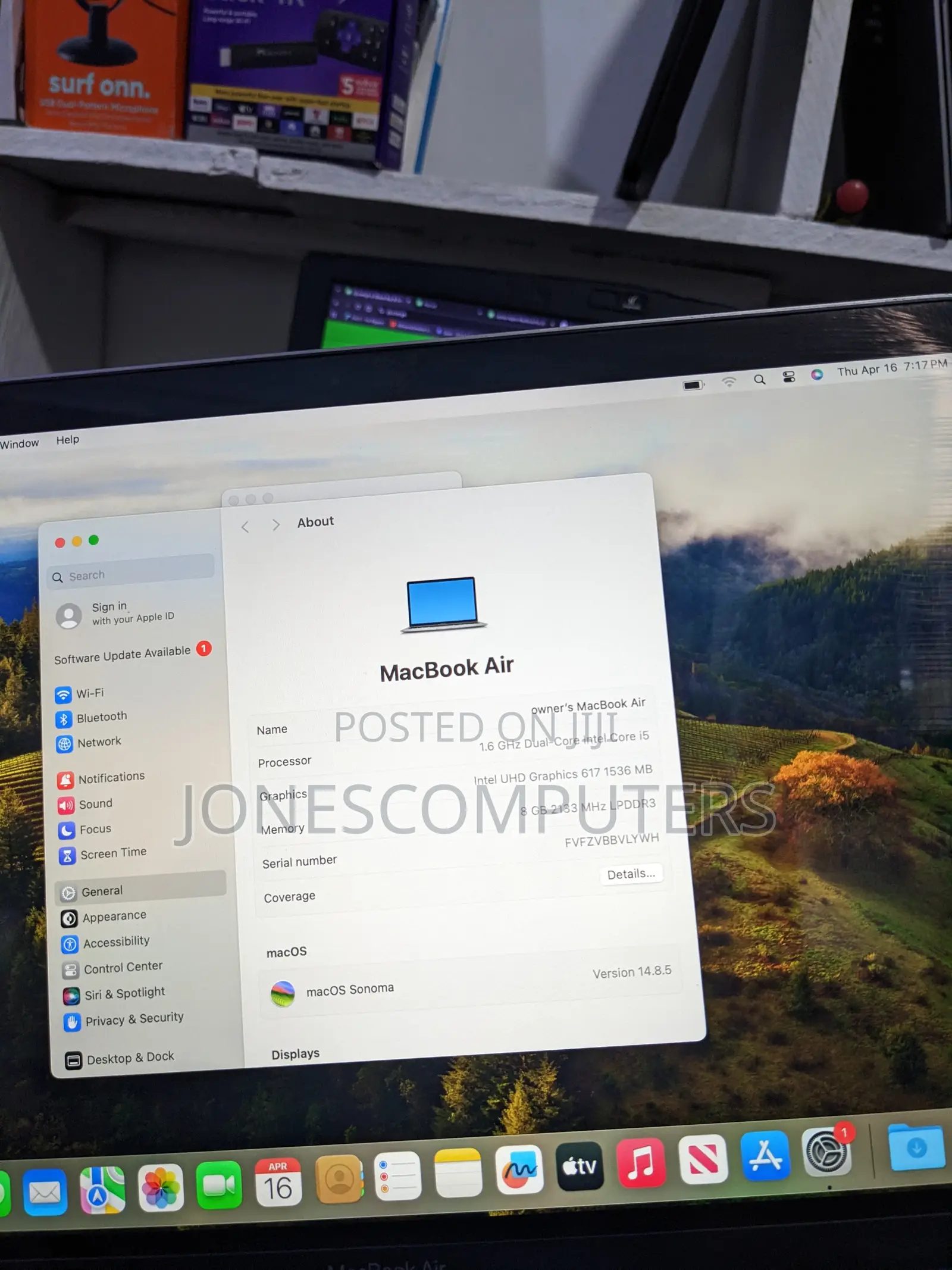 Laptop Apple MacBook Air 2018 8GB Intel Core i5 SSD 256GB