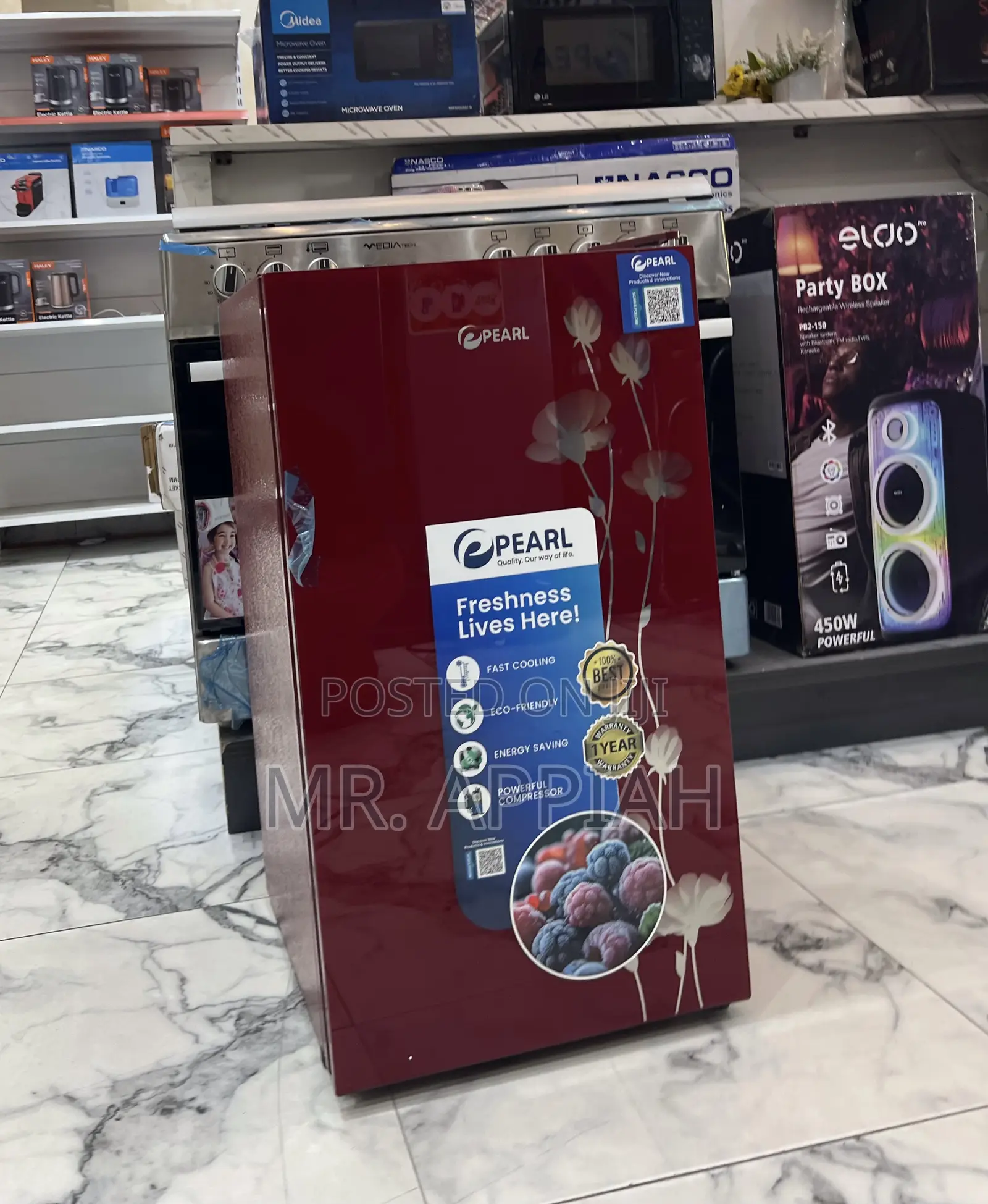 Fast Chilling Pearl 80l Table Top Fridge(Blue)Pf-109 